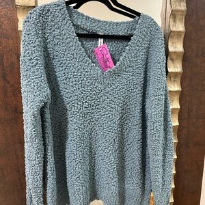 Boutique brand waffle sweater
